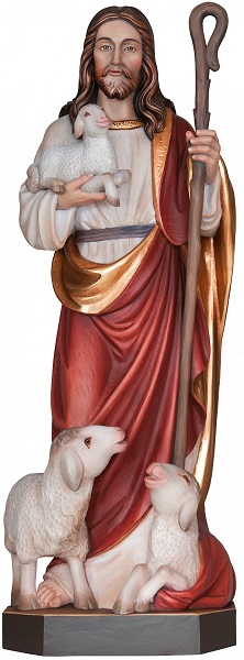 Unbekannt Krippenfiguren Passionsfiguren Jesus der Gute Hirte geeignet für 5cm Figuren